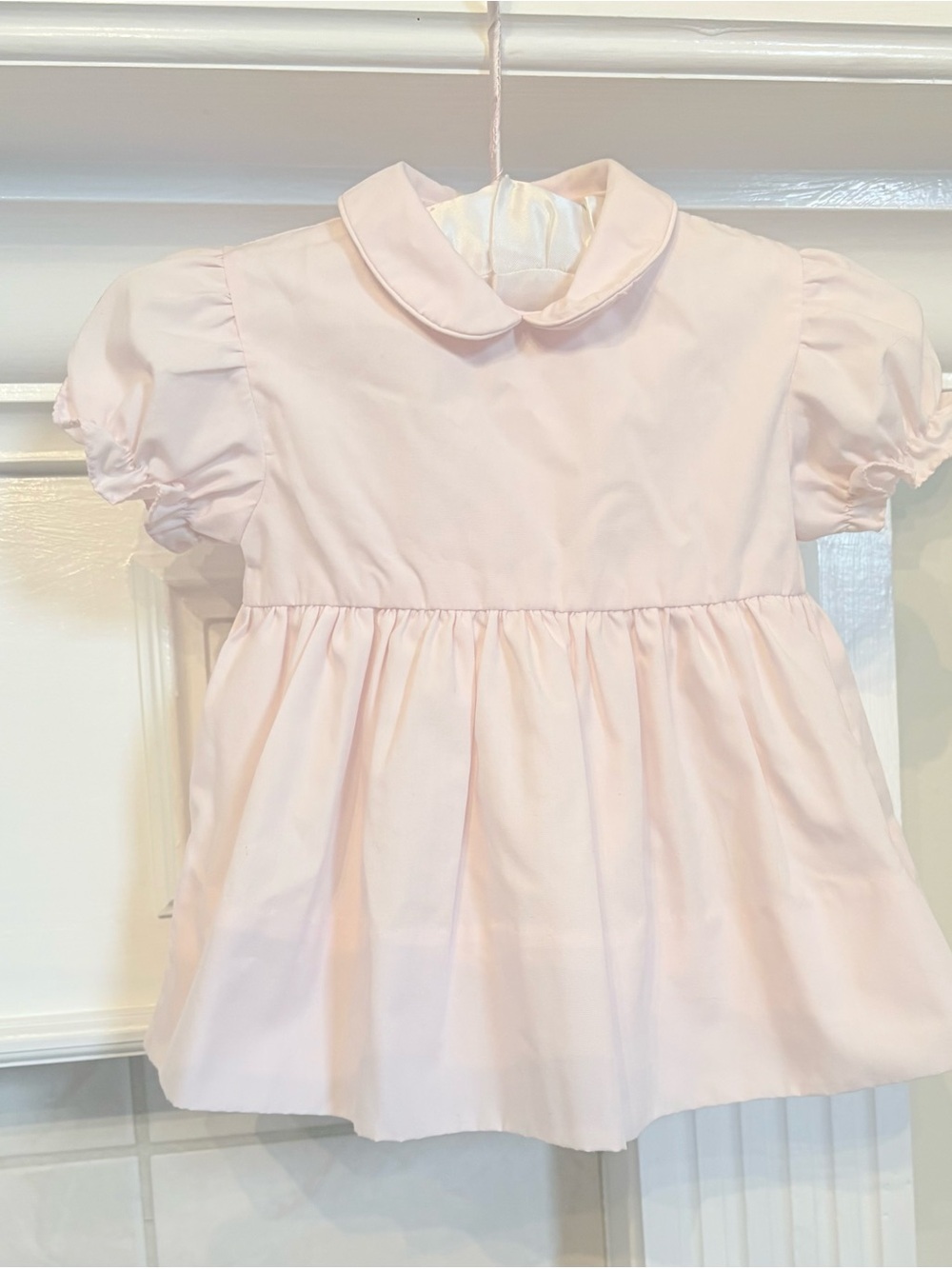 Petit Ami Pale Pink Peter Pan Collar Dress